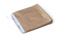 Detpak Paper Bag Greaseproof Lined Strung Square #1 Brown 195 x 178mm