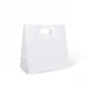 Detpak Paper Die Cut Handle Bag White 280 x 280 x 150mm