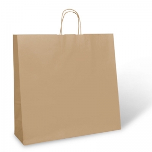 Paperpak Recycled #26 New York Paper Twist Handle Bag Brown 430 x 450 x 147mm