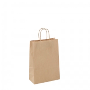 Detpak Paper Twist Handle Bag Small #16 Brown 355 x 240 x 120mm