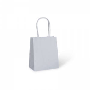 Paperpak #2 Extra Small Petite Paper Twist Handle Bag White 165 x 140 x 75mm
