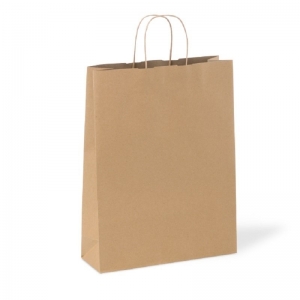 Paperpak Recycled #18 Sydney Paper Twist Handle Bag Brown 420 x 320 x 110mm