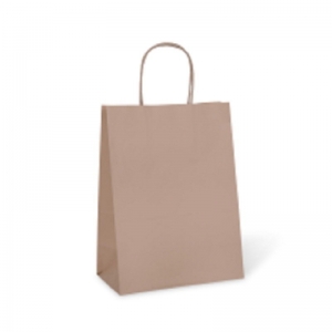 Detpak Paper Twist Handle Bag Junior #10 Brown 275 x 205 x 110mm