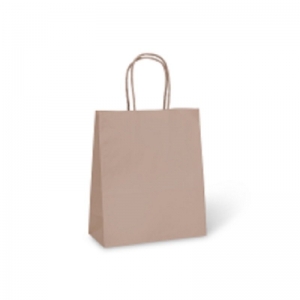 Detpak Paper Twist Handle Bag Petite #8 Brown 215 x 180 x 85mm 250 Bags