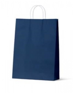 Bee Dee Bags Earth Collection Large Paper Twist Navy 420 x 310 x 110mm