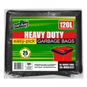 Castaway Garbage Bag Premium Black 950 x 1150mm 120L