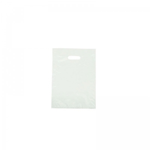 Bee Dee Bags Plastic Die Cut Handle Bag White Small 380 x 255mm