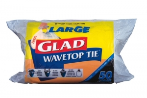 Glad Wavetop Tidy Bin Liner White Large 36L
