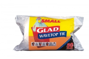 Glad Wavetop Tidy Bin Liner White Small 18L
