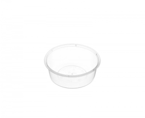 Genfac Plastic Round Container Clear 280ml (Suits 120mm Lid)
