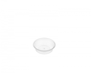 Genfac Plastic Round Sauce Container Clear 40ml (Suits 80mm Lid)