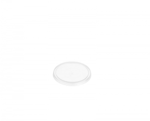 Genfac Plastic Round Lid Clear 80mm (Suits 40ml-150ml Container)
