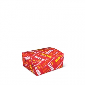 Detpak Snack Box Extra Small 50s Hot Food Print 130 x 103 x 57mm 700ml