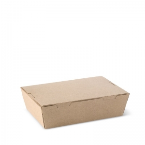 Detpak Lunch Box Medium Brown 180 x 120 x 50mm 1100ml
