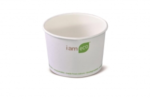 Detpak Eco-Products Paper Bowl 8oz 240ml White 90mm Diameter