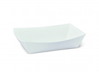 Detpak Food Tray #4 Poly Lined Large White 170 x 96 x 55mm
