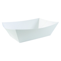 Detpak Food Tray #5 Extra Large Food Tray White 185 x 110 x 80mm