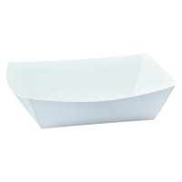 Detpak Food Tray #2 Poly Lined Small White 105 x 72 x 44mm