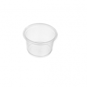 Genfac Plastic Portion Cup Clear 27ml (Suits 46mm Lid)