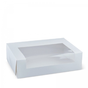 Detpak 12 Cupcake Box With Window White Fits Insert Q122S8601 360 x 255 x 100mm