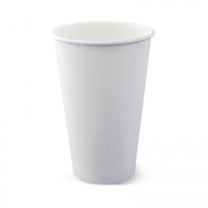 HOT CUP 16OZ COMBO SINGLE WALL WHITE - Click for more info