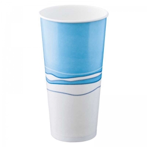 Detpak Igloo Cold Cup Blue & White 24oz/715ml To Fit Lid  96ml V049S0064A