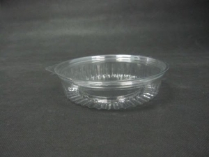 Genfac Plastic Show Bowl With Flat Lid Clear 16oz