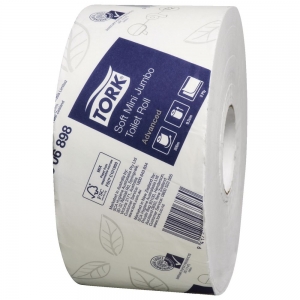 Tork T2 Mini Jumbo Toilet Paper 2Ply Advanced 12 Rolls 200m x 9.2cm