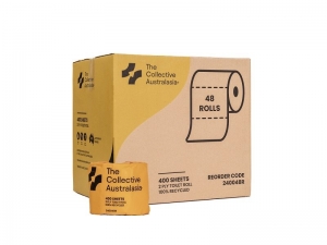 TCA Toilet Paper 2ply Recycled 48 Rolls x 400 Sheets