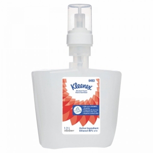 Kleenex Alcohol Foam Hand Sanitiser 4 Pods 1200ml (Fits 92147, 11329 Dispenser)
