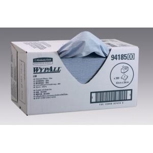 Wypall L30 Embossed Wipers Blue 200 Wipes 3Ply 42cm x 39cm