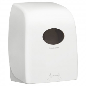 Aquarius Hard Roll Towel Dispenser White Plastic