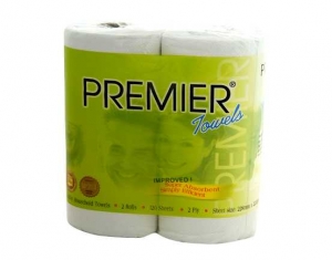 Premier Paper Service Hand Towel Roll 2Ply 120 Sheets 23 x 23cm