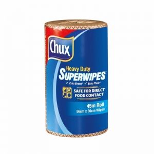 Chux Superwipes Cleaning Wipes Heavy Duty Perf. Roll Espresso Cafe 30cm x 65m
