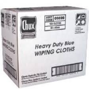 Chux Wiping Cloths Heavy Duty Blue 60cm x 60cm