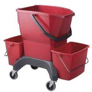 EZY ERGO BUCKET TWIN RED 25L - Click for more info