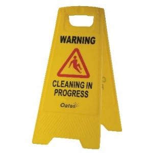 Oates Caution Sign Compact A Frame Yellow
