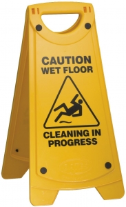 Oates Caution Sign Non Slip A Frame Yellow