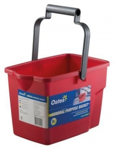 Oates Bucket General Purpose Red 9L