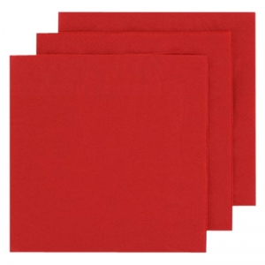 Caprice Lunch Napkin 2ply 1/4 Fold Red