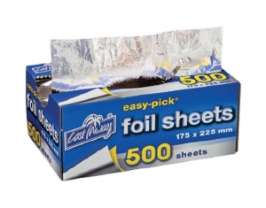 Castaway Easy-Pick Heavy Duty Cut Foil Sheets 175 x 225mm 500 Sheets Per Pack