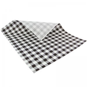 Greaseproof Paper Black Check 500 Sheets 330 x 245mm 38gsm
