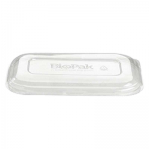 LUNCH BOX LID BIOPAK CLEAR DOME PET - Click for more info