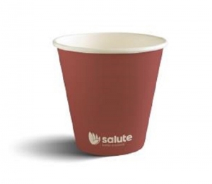 COFFEE CUP (90MM) SALUTE 8OZ SINGLE WALL - Click for more info