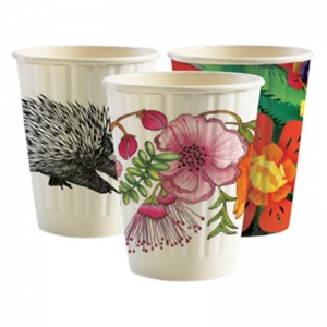 Biopak Coffee Cup Double Wall Art Series 8oz