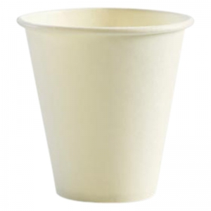 COFFEE CUP (90MM) 8OZ WHITE SINGLE WALL BIOPAK - Click for more info