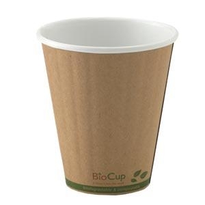 COFFEE CUP (90MM) 8OZ DOUBLE WALL BROWN - Click for more info
