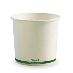 Biopak Bowl Soup Cup White 740ml (24oz)