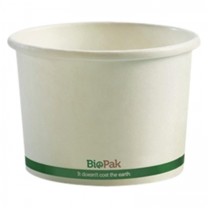 Biopak Bowl Soup Cup White 250ml (8oz)
