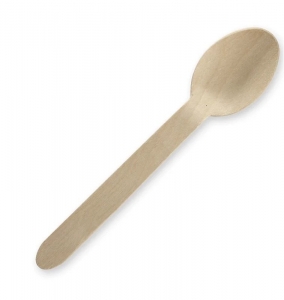 Biopak Wooden Dessert Spoon 16cm Unbranded